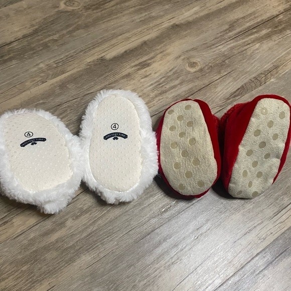 Christmas Baby Toddler Size 4 Holiday Slippers - Picture 4 of 4